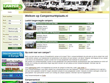 Tablet Screenshot of campermarktplaats.nl